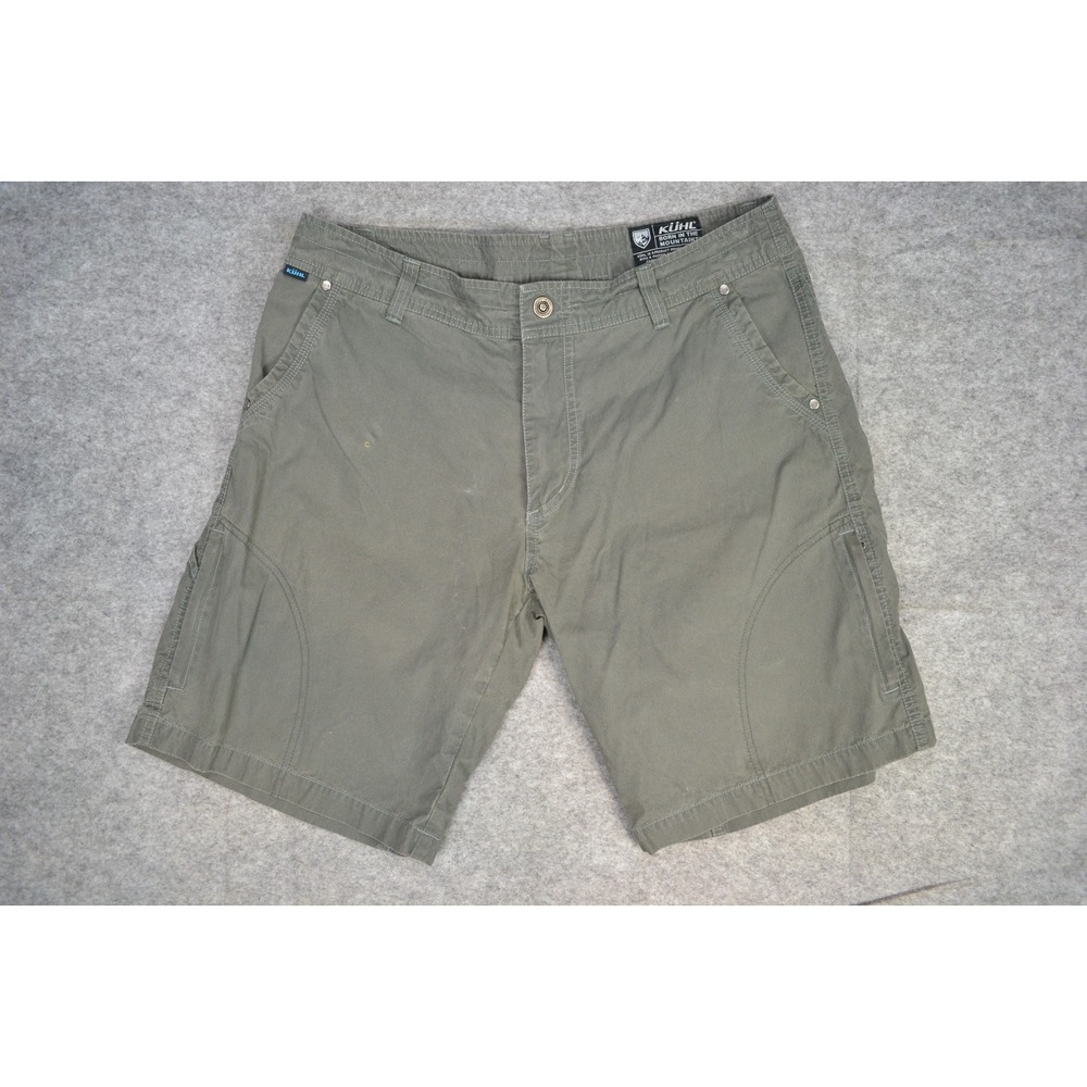 Kuhl Shorts Mens 36 Pocket Snap Lightweight Outdoors Hiking‎ Green Cargo